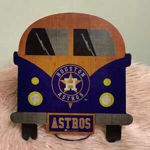 HOUSTON ASTROS TEAM BUS SIGN - NAVY BLUE